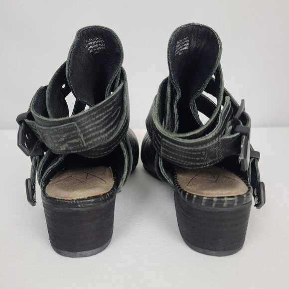 MATISSE X Talon Women's Open Back Ankle Wrap Bootie Leather Black Size 6… - Picture 6 of 11